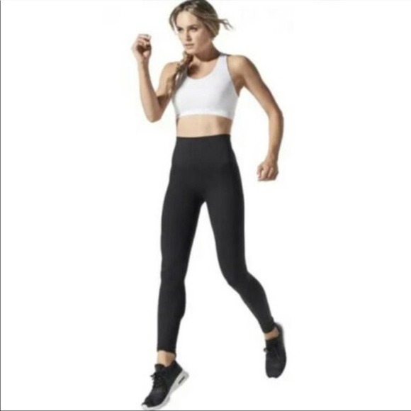 Blanqi Hipster contour leggings sport support size large black Maternity pants - Picture 2 of 6